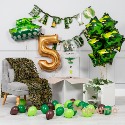 СЕТ ИЗ ВОЗДУШНЫХ ШАРИКОВ "КАМУФЛЯЖ"