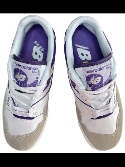 New Balance 550 White Prism Purple