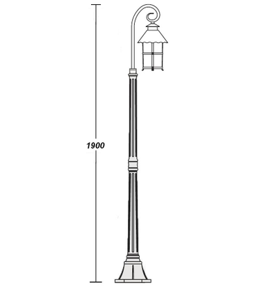 Садово-парковый светильник серии  Caior  l(55см)