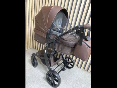 Детская коляска 3 в 1 Farfello Aimile Original Шоколадный Экокожа