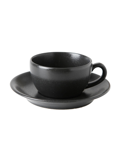 Чашка 250 мл фарфор цвет чёрный