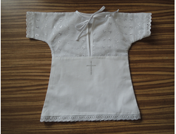 Рубашечка крестильная,арт.РКК5, р-р: 56-62;68-74;80-86