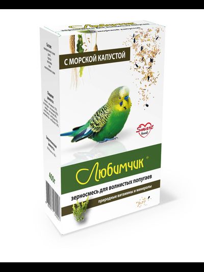 Любимчик для волнистых попугаев с морской капустой 0,5 кг