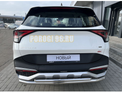 Защита заднего бампера двойная d60/42 для Kia Sportage 5 2022- комплектация GT-Line (кроме комплектации Style и X-Line)