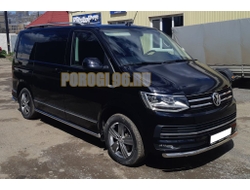 Защита переднего бампера d60 для Volkswagen T6 (2015-2020)