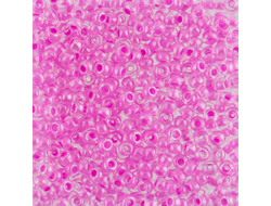 БИСЕР PRECIOSA 10/0 - 50г - 38125 ПРОЗРАЧНЫЙ С РОЗОВОЙ ЛИНИЕЙ ВНУТРИ