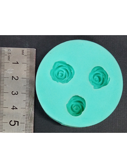 Молд силиконовый - 3Д Три розы