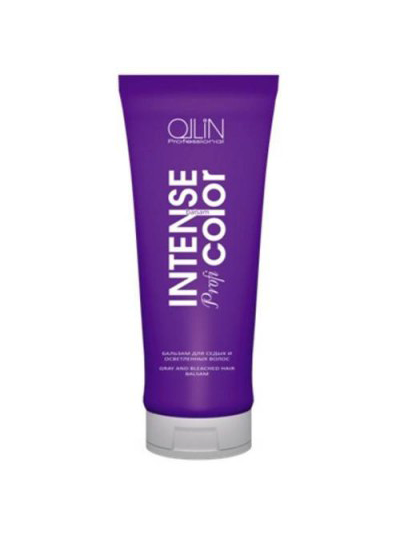 OLLIN INTENSE Profi COLOR Бальзам для седых и осветленных волос 200мл/ Gray and bleached hair balsam
