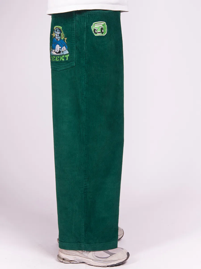 Джинсы Beekt Baggy Velvet Green