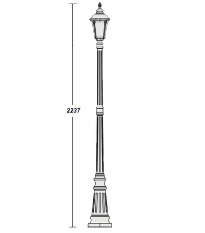 Светильник садово-парковый Munich 2-S