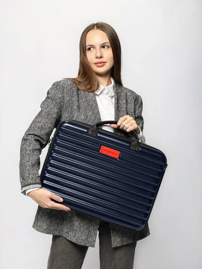 Пластиковый кейс для ноутбука 17 - 18 дюймов Optimum, темно-синий