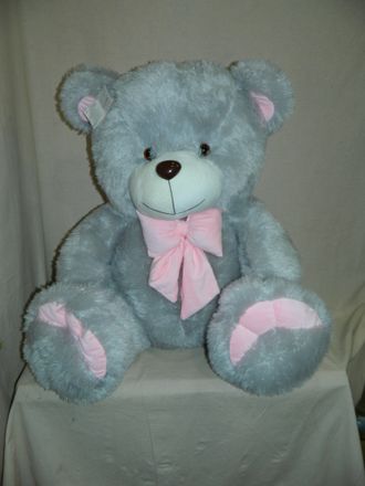 Медведь с бантом  Гриня 72 см  длинный ворс