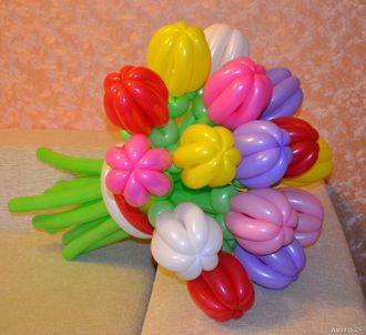 тюльпаны из воздушных шаров Краснодар
