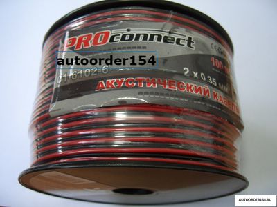 Провод акустический 2х0.35мм2 (красно-черный)(100м) 17000330