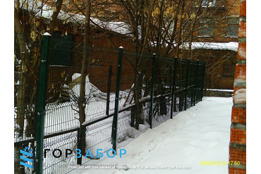 Прозрачный забор из 3D панелей