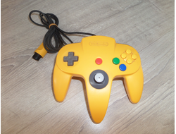 Контроллер для Nintendo N64  (Оригинал) (Желтый)