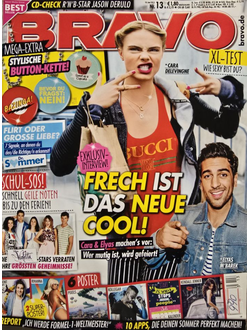 Bravo Magazine Issue 13 2015 Cara Delevingne, Elyas M'Barek, Jason Derulo, Rihanna, Kendall Jenner, 5 Seconds of Summer, Kollegah, Violetta, Liont