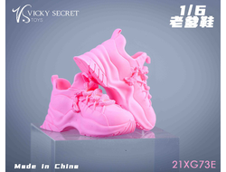 Женские кроссовки (розовые) 1/6 Street shoes (21XG73E) - VSTOYS
