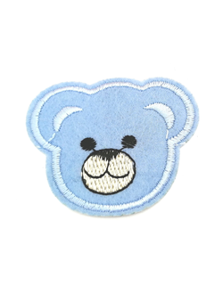 Термоаппликация мишка голубой, 55*45  мм