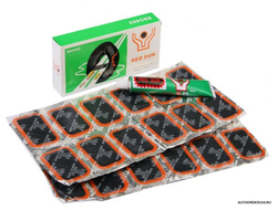 Набор для ремонта камер (клей+латки) 24 шт.