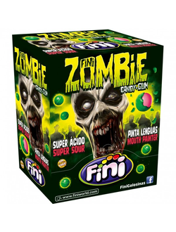 Карамель леденцовая с жеват. резинкой Fini "Зомби" 5,2гр х 200шт