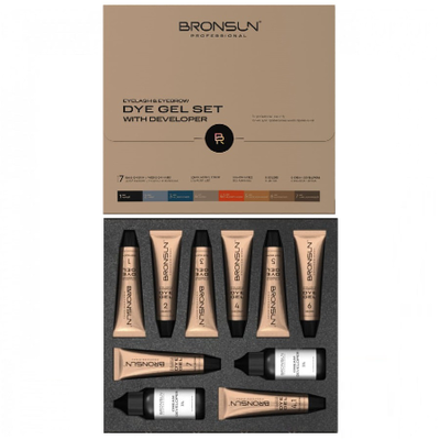 Набор BRONSUN GEL «8 цветов ГЕЛЬ-красок + 2 оксида (3%)»