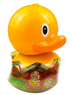 Десерт желейный копилка "Канди клаб"  (с изображением уточки) 13гр*100шт*6 банок