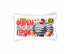 Подушка горизонтальная #5 на 23 февраля