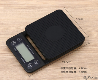 Профессиональные весы с таймером, каплестойкие MyBarista®