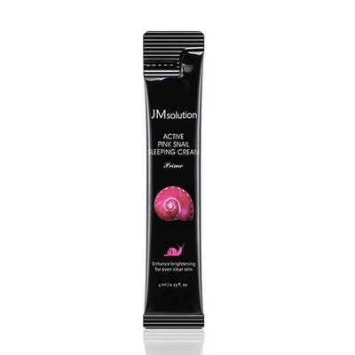 JMsolution. Крем ночной обновляющий с муцином улитки ACTIVE PINK SNAIL SLEEPING CREAM Prime (4мл*30шт)
