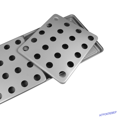 Крышка  (1 шт.) для 1/2 поддона 1250x550 АБС-пластик 20 отверстий д.55мм