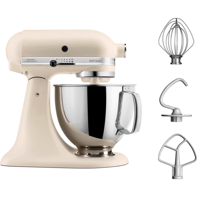 Планетарный Миксер KitchenAid ARTISAN 4.8л., матовый кремовый (milkshake), 5KSM125EMH