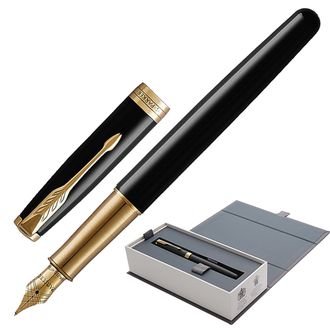 Ручка подарочная перьевая PARKER "Sonnet Core Black Lacquer GT"