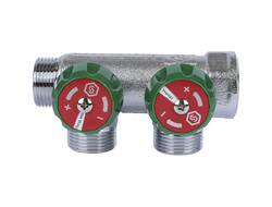 Коллектор регулирующий STOUT 3/4", 2 отвода 3/4"ЕК (Арт. SMB-6850-343402)