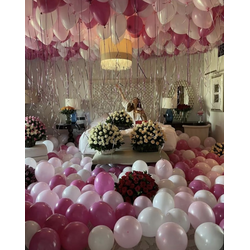 Шары под потолок, оформление "Барби" (шары воздух в подарок)