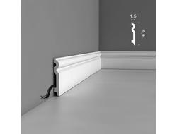 Напольный плинтус из дюрополимера Orac Decor коллекция Axxent SX137