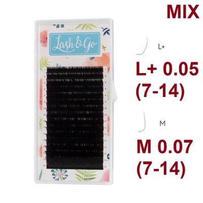 Ресницы чёрные Lash&Go - MIX (16 линий) - m
