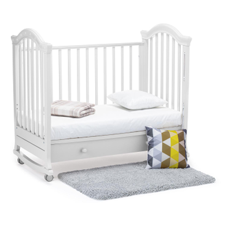 Детская кровать Nuovita Perla Dondolo, Bianco / Белый
