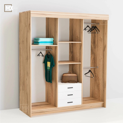 Шкаф-купе Лорд Дуб вотан/Белый гладкий  (Эра)