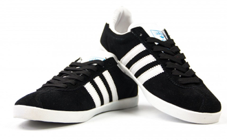 Adidas Gazelle Черные с белым (36-46) Арт.022М