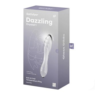 4045658 Двухсторонний стеклянный стимулятор Satisfyer Dazzling Crystal 1(прозрачный)