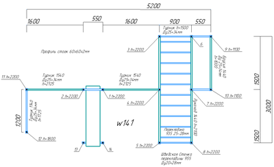 Спортивная площадка Workout W141