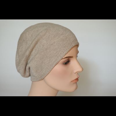 Женский берет из кашемира Loro Piana Италия Vizio 7016 бежевый