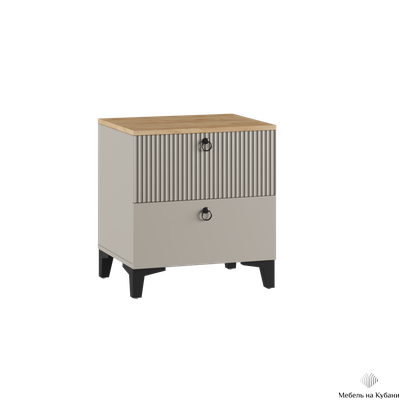 Ника спальный гарнитур модульный мдф бежевый мат-05 / лдсп кашемир + дуб делано