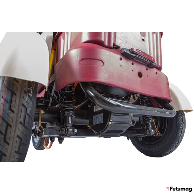 Электротрицикл Rutrike Gelbert Mercury 48V/60V 650Вт бело-красный