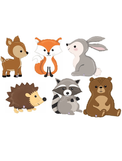 Шар 37"/91см "Лесные жители" Италия