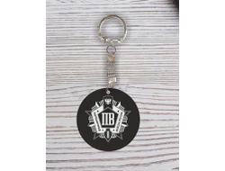 Брелок с гравировкой чёрный #33 на День пограничника