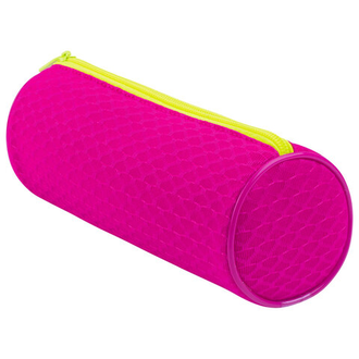 Пенал-тубус BRAUBERG, сетка, "Neon", розовый, 21х8х8 см, 229024