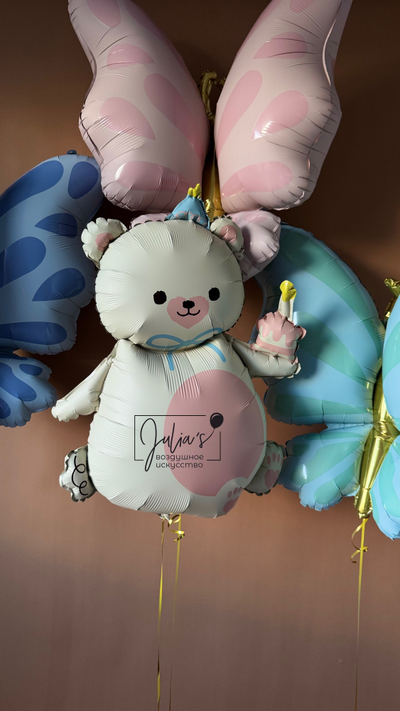 Мишка с Кексиком кремовый