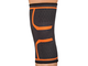Суппорт колена "Альфа Каприз" INDIGO IN197, черно-оранжевый, размеры L/M